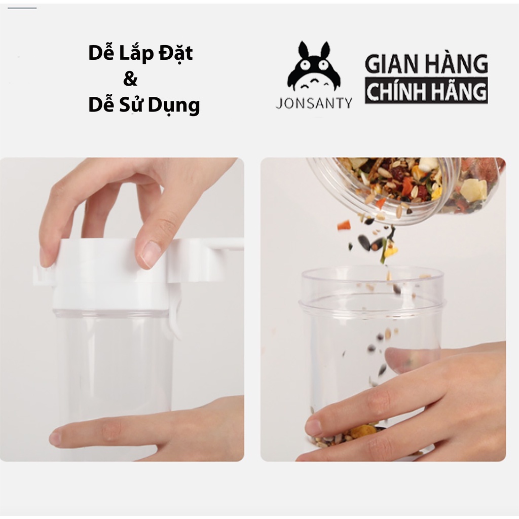 Khay đựng đồ ăn thông minh tự động cho chuột hamster ăn hãng JONSANTY hộp cung cấp đồ ăn tiện lợi dung lượng lớn
