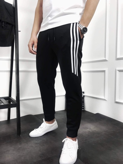 [ Xả Hàng Cao Cấp 3 Ngày ]Quần Jogger 3 Sọc Lửng Quần Thể Thao Hot 2019-2020 | BigBuy360 - bigbuy360.vn