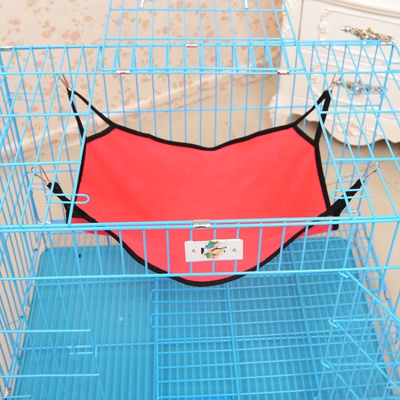[TẶNG KÈM 4 MÓC] VÕNG VẢI TREO CHUỒNG DÀNH CHO CHÓ MÈO KÈM