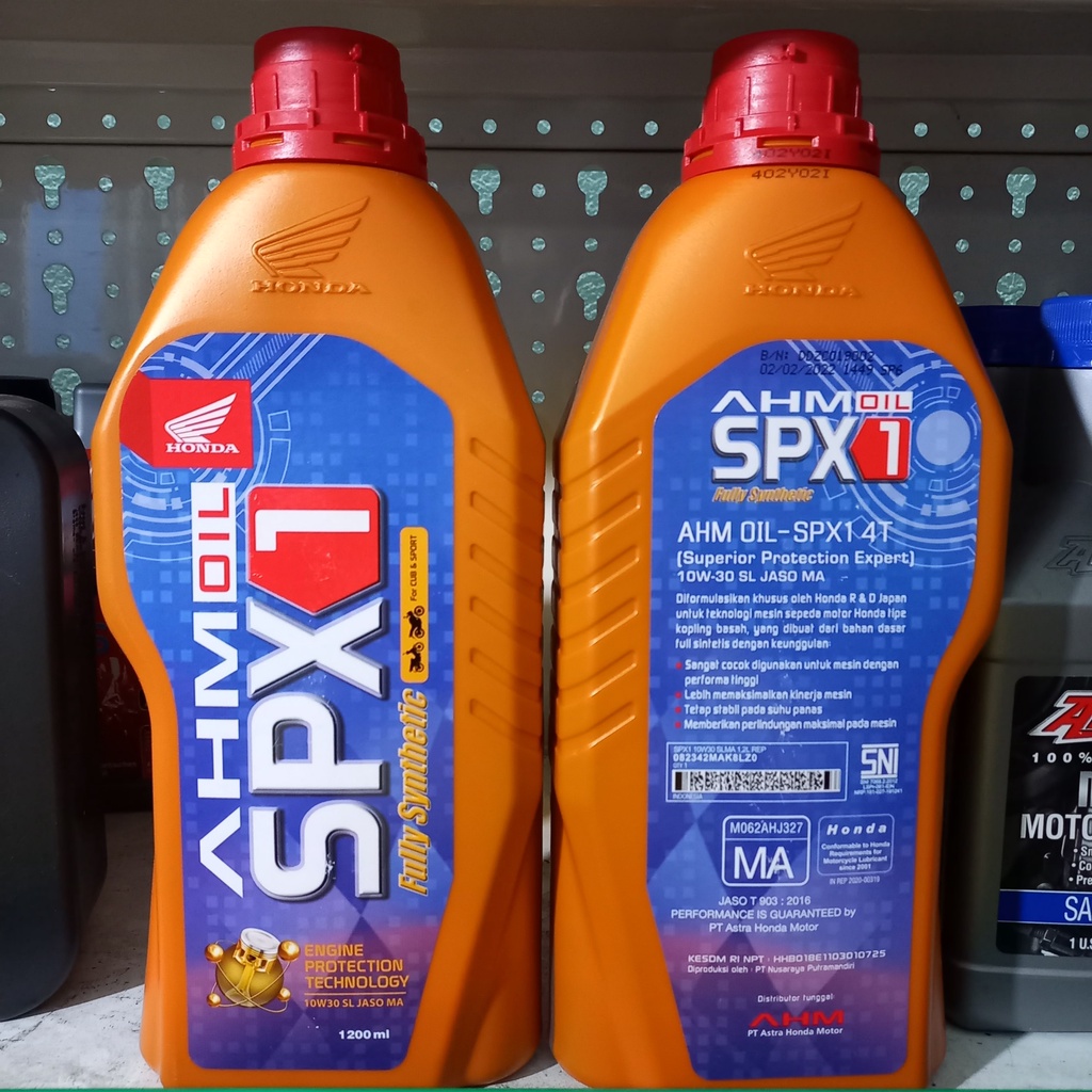 Nhớt tổng hợp AHM SPX1 10W30 1.2L dành cho xe Winner, Sonic, CB150, GTR150, CBR150 chính hãng - Nhập khẩu Indonesia