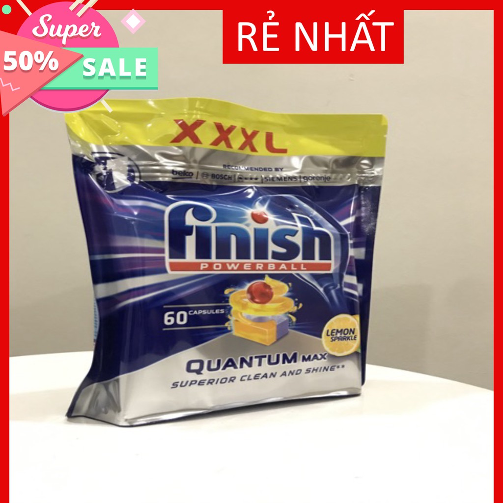 Viên rửa bát Finish Quantum max [bán lẻ 10 viên]