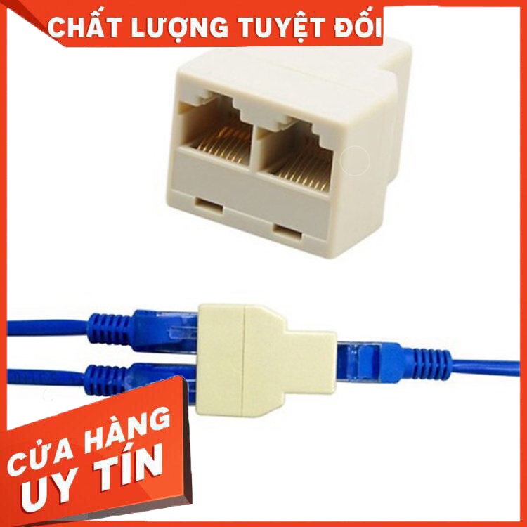 Đầu Nối Dây Mạng RJ45 chia 1 ra 2