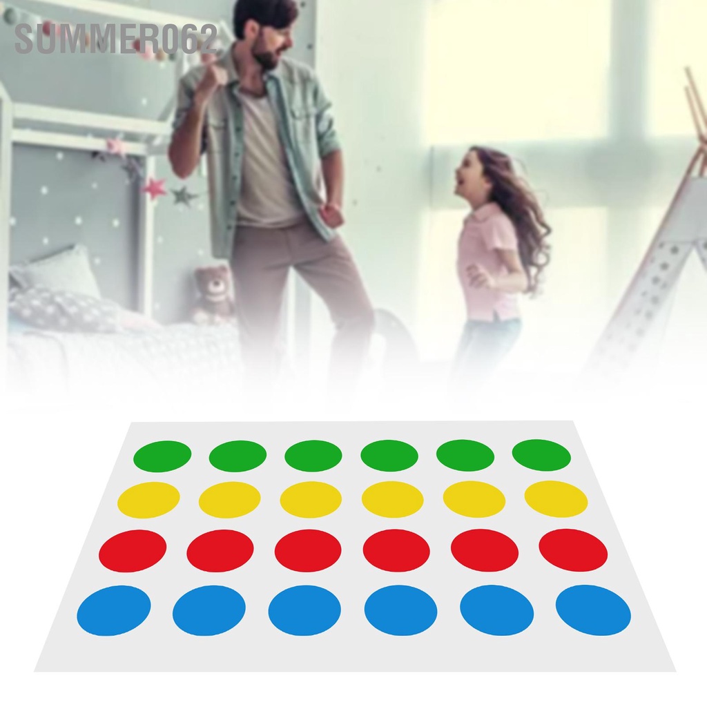 [Hàng Sẵn] Trò chơi Twist Moves Mat Board Nhiều người Giải trí Thể thao Đồ cho trẻ em Người lớn【Summer062】