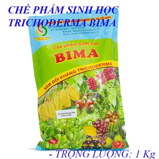 chế phẩm sinh học trichoderma - BIMA GÓI 1KG chứa vi nấm Trichoderma là loại nấm đối kháng có tác dụng cao