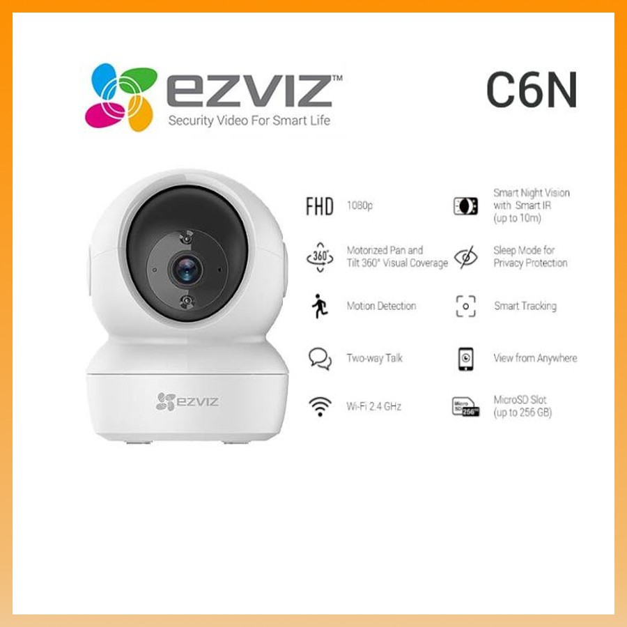 Camera không dây IP Wifi Ezviz C6N 1080p FULL HD - 2M (tốc độ và hình ảnh nét gấp 2 lần)