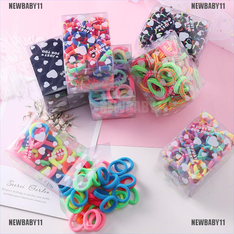 [NEWBABY11] 50 Dây Buộc Tóc Cao Su Đàn Hồi Dễ Thương Cho Bé Gái