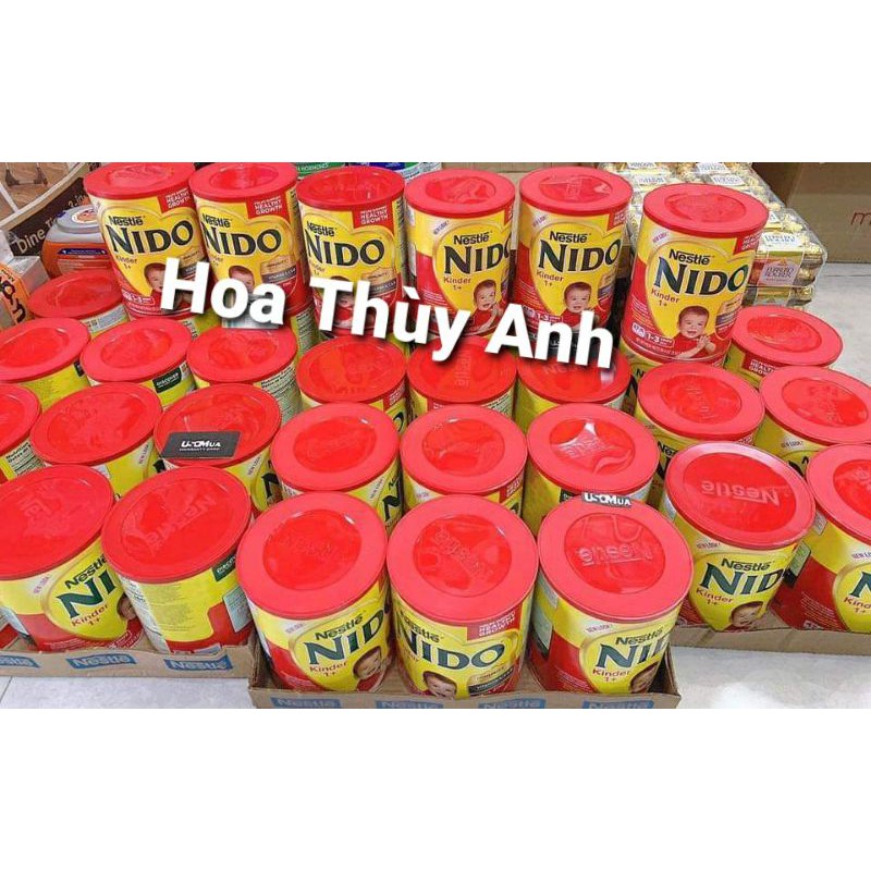 (Date T8/2021)Sữa nido nắp đỏ 1.6kg của Mỹ