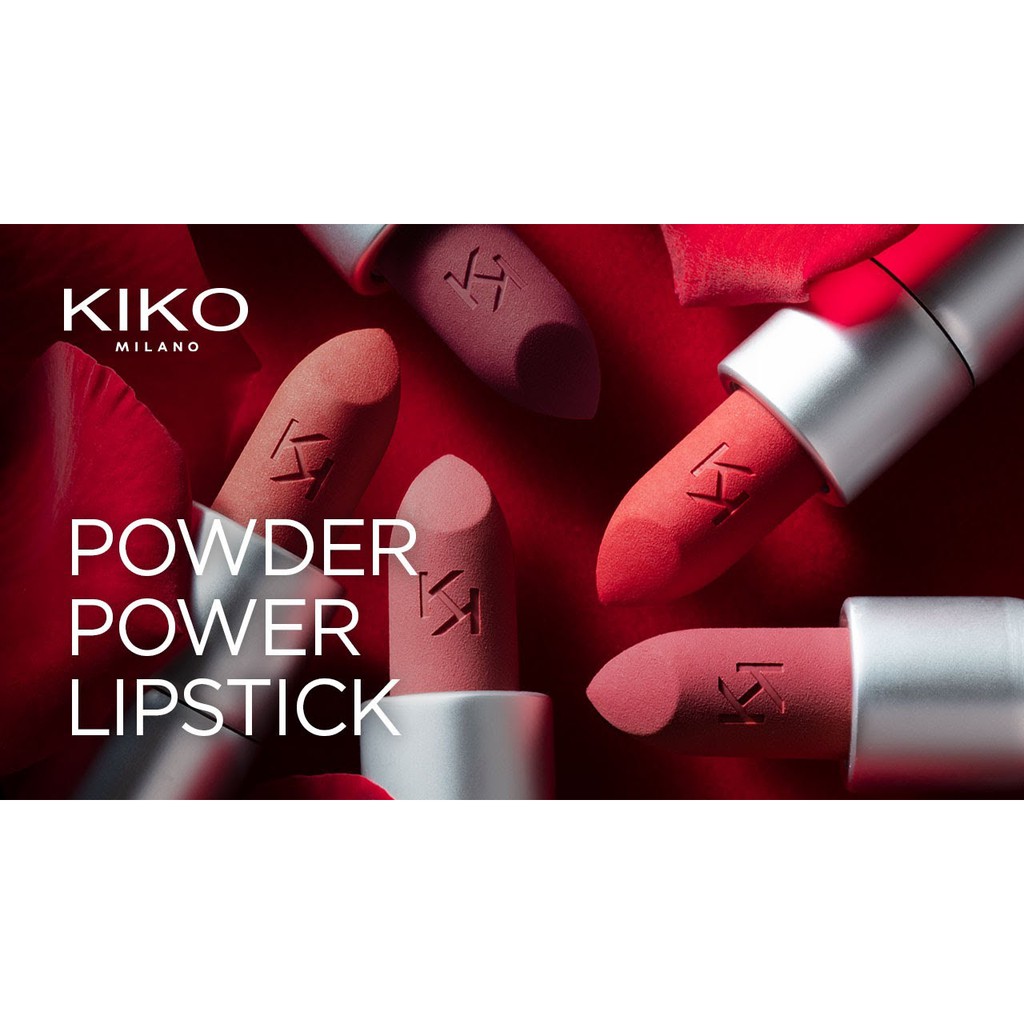 Son thỏi lì mềm môi Kiko Powder Powder Lipstick