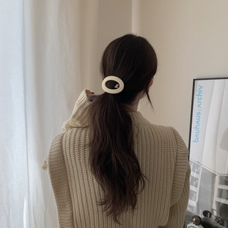 Kẹp tóc bấm dáng tròn mờ Modleaf Matte circle pin Hàn Quốc