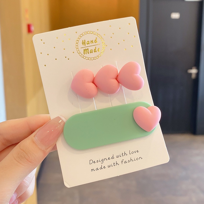 Kẹp Tóc Cỡ Nhỏ Màu Sắc Dễ Thương Phong Cách Nhật Bản Cho Nữ