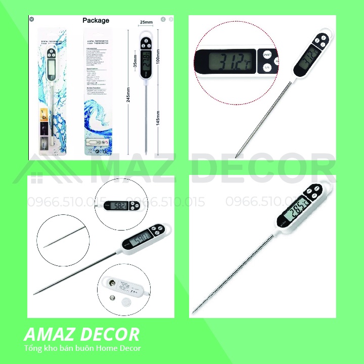 Nhiệt Kế Đo Độ Nước Pha Sữa, Nước Tắm, Thực Phẩm TP300