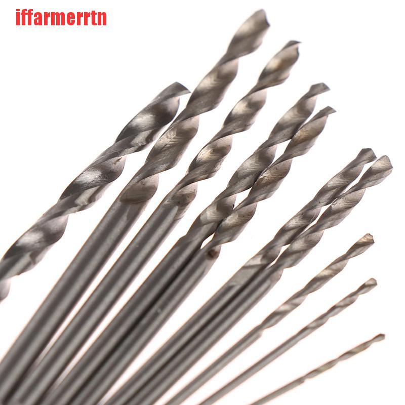 Hộp 10 Mũi Khoan Xoắn Mini HSS 0.8mm-3.0mm Bits
