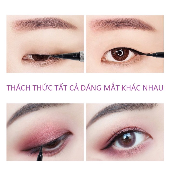 Bút kẻ mắt eyeliner chống dầu, nhanh khô, bên màu ngôi sao hàng nội địa Trung MAT08