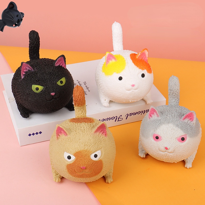 (MớI) Đồ Chơi BóP Squishy HìNh Con MèO Dễ Thương GiúP GiảM Stress