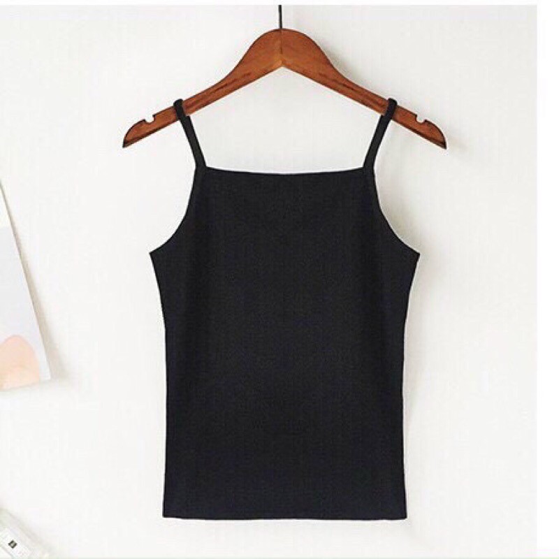 Áo 2 dây nữ - áo bra hai dây cotton sợi bún và sợi dẹt dáng dài