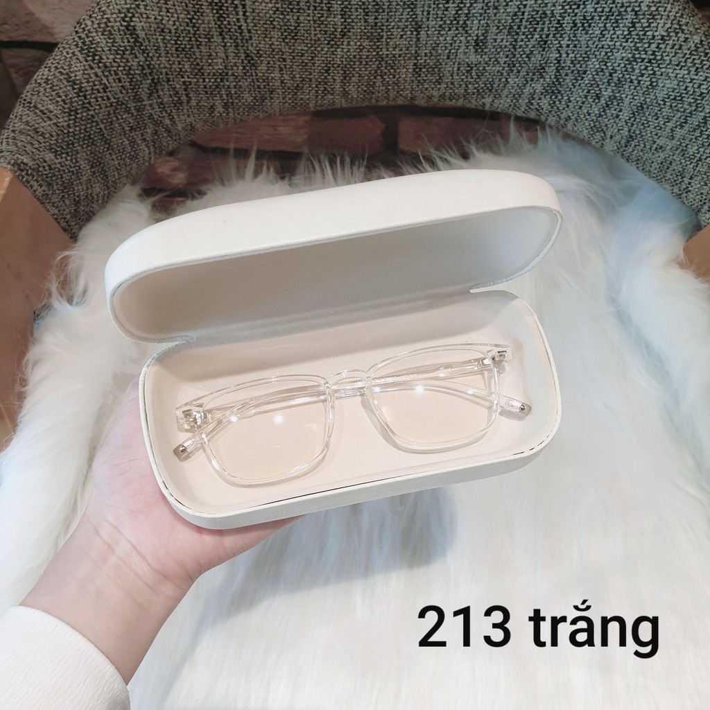 Kính Vuông Nam Nữ G STORE Gọng Kính Chất Liệu Nhựa Dẻo Xịn Phụ Kiện Thời Trang Lắp Được Mắt Cận 213 | BigBuy360 - bigbuy360.vn