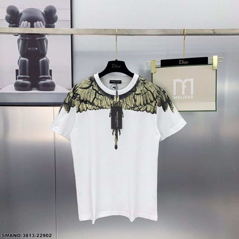 Áo Phông Nam Burlon Cánh Vàng Mới Nhất Hiện Nay - Áo Thun Nam Burlon Cao Cấp