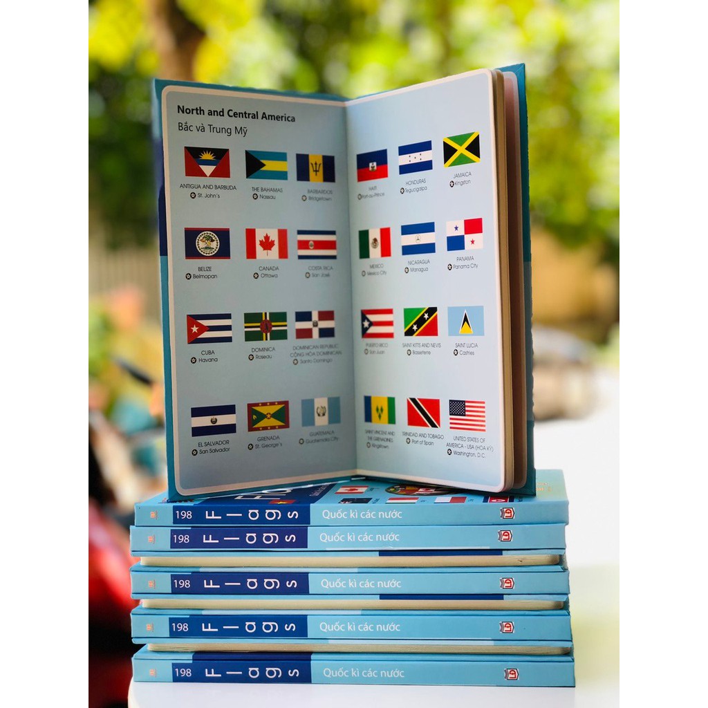 Sách Country Flags Of The World Á Châu Books Quốc kỳ các nước