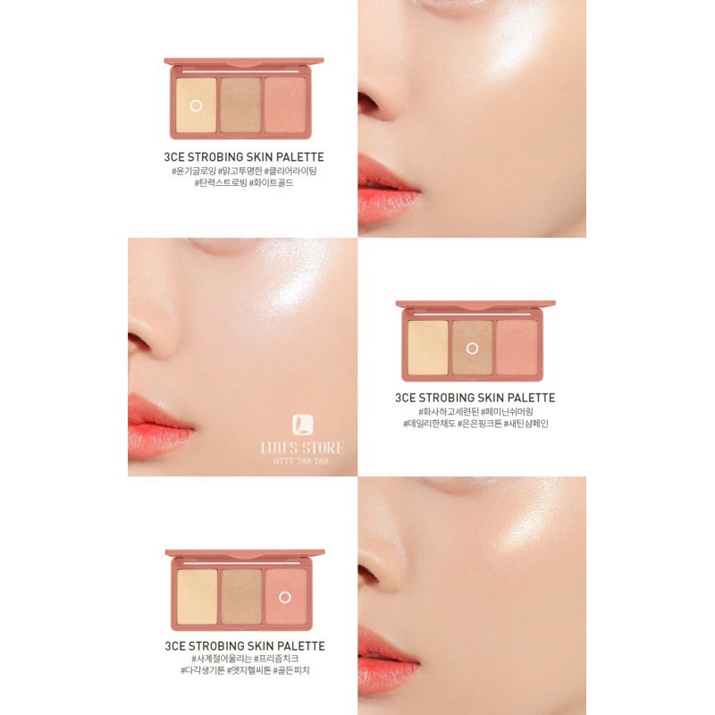 Bảng Highlight 3CE Strobing Skin