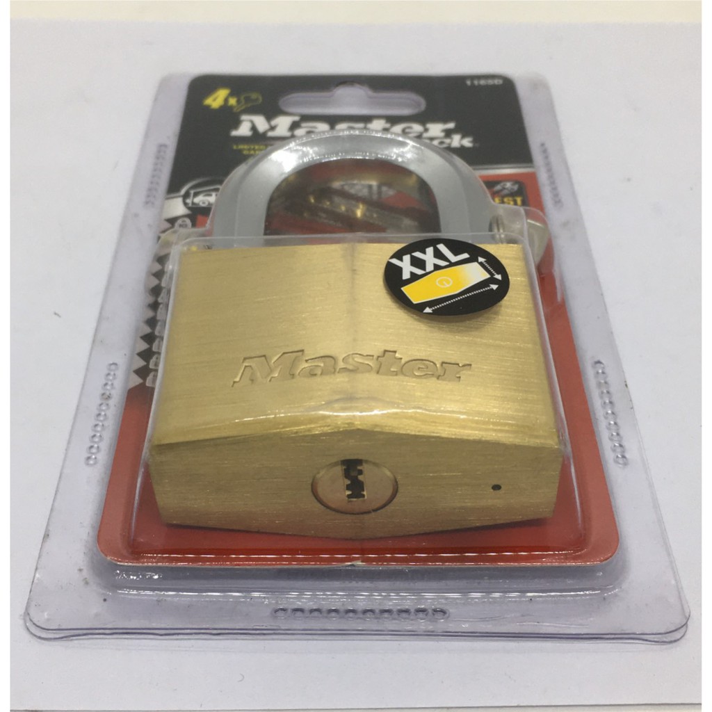 KHÓA CHỐNG CẮT THÂN ĐỒNG 60MM MASTER LOCK 1165EURD - Hàng chính hãng