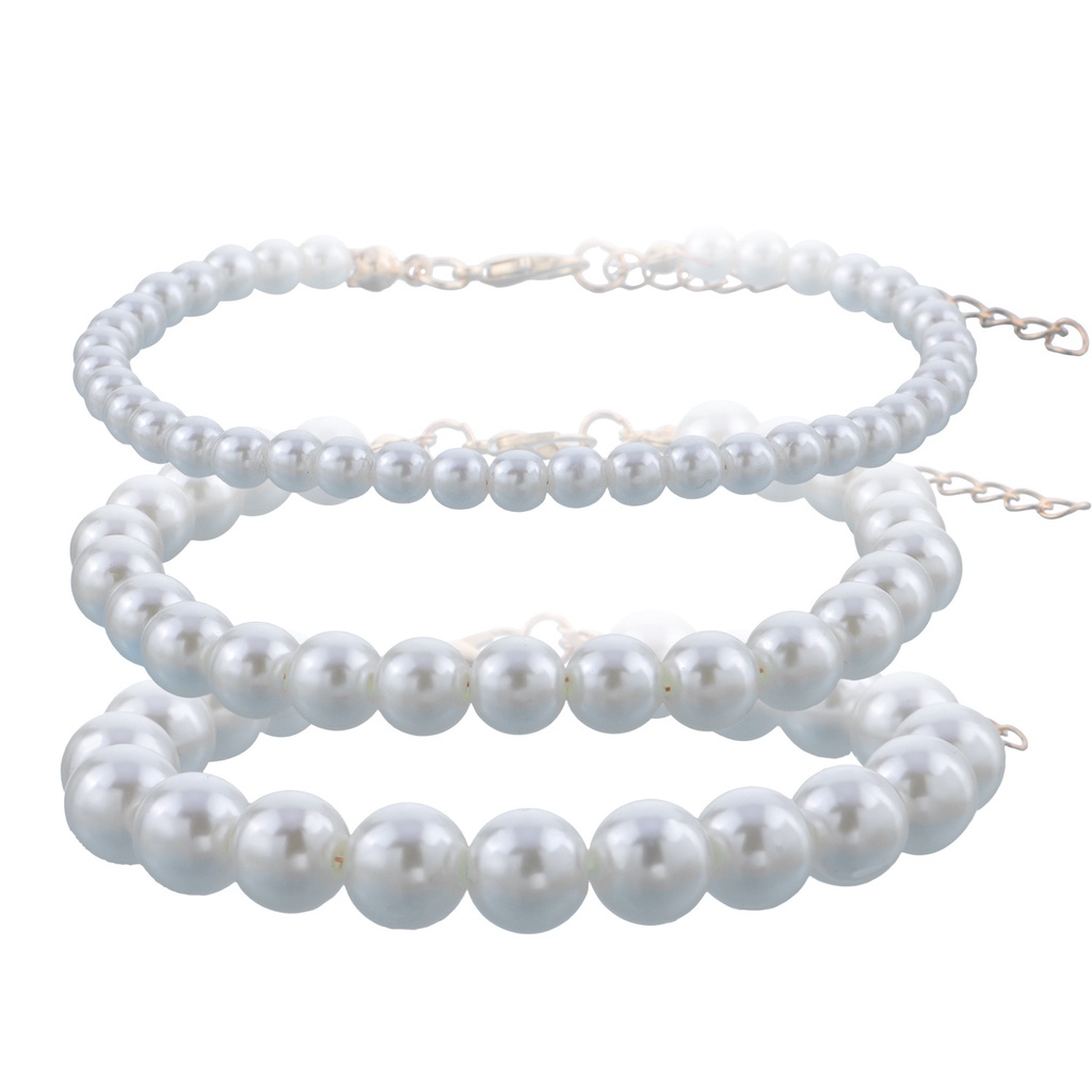 (0296) Bộ Set 3 Vòng Tay Ngọc Nữ Tính Cuốn Hút Phong Cách Hàn Quốc