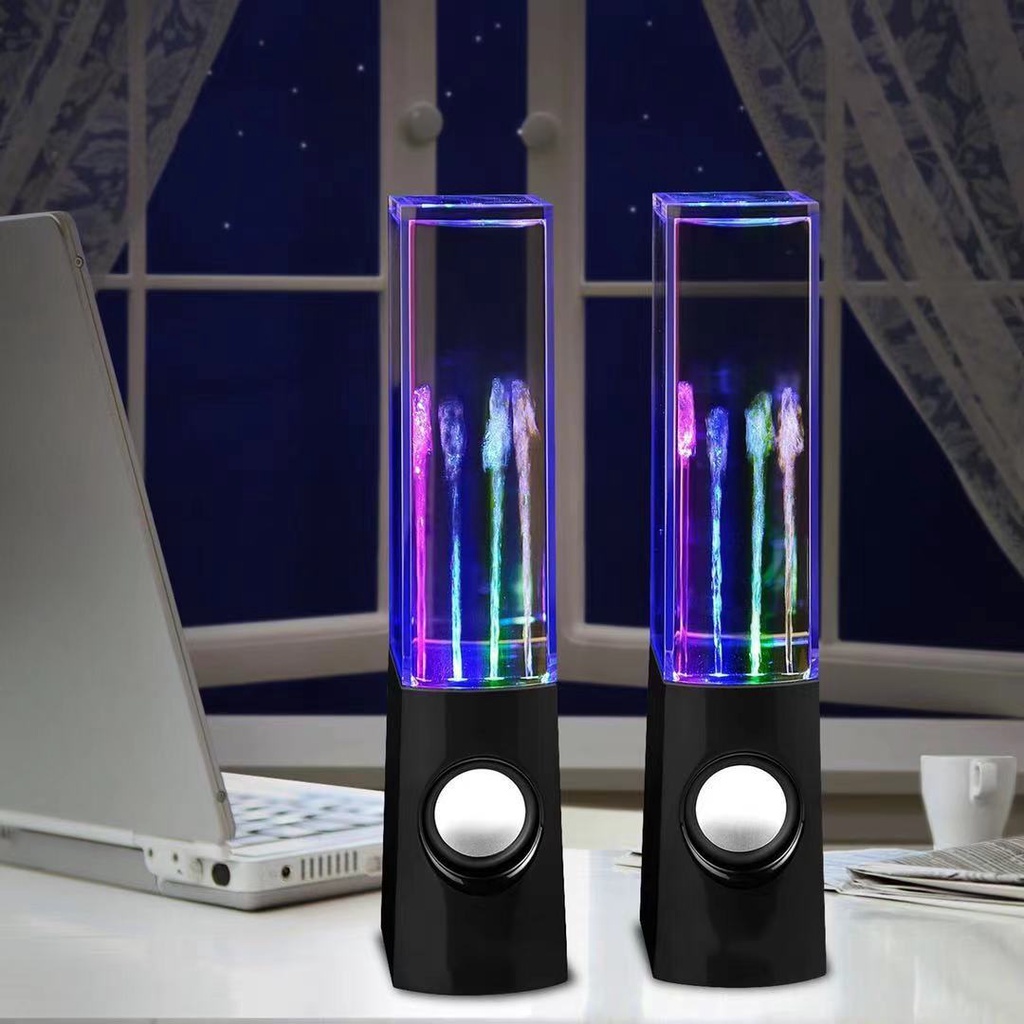 Loa máy tính vũ điệu nhạc nước 3D có đèn LED sáng tạo đầy màu sắc