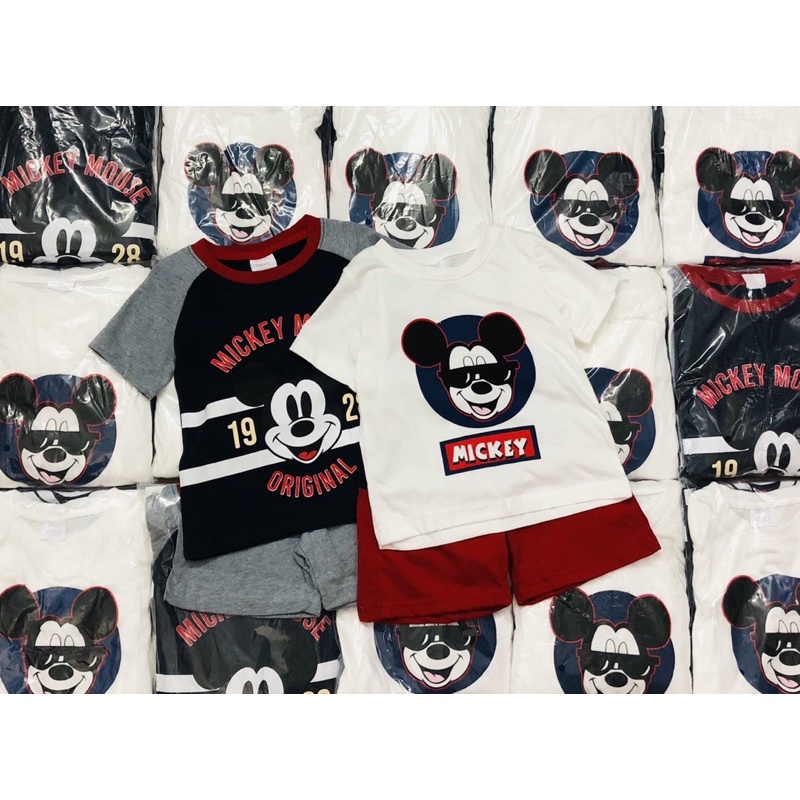 Set 2 bộ short Micky bé trai-MS135