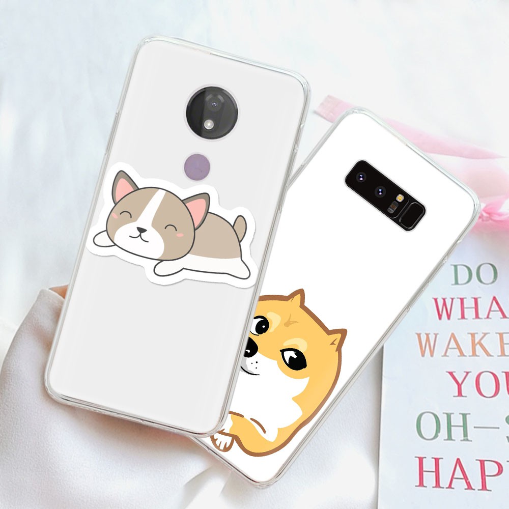 Ốp Lưng Điện Thoại Phối Hình Chó Corgi Dành Cho Oppo A12 A12E A3S A5 A5S A9 A52 A72 A92 A92S A9X