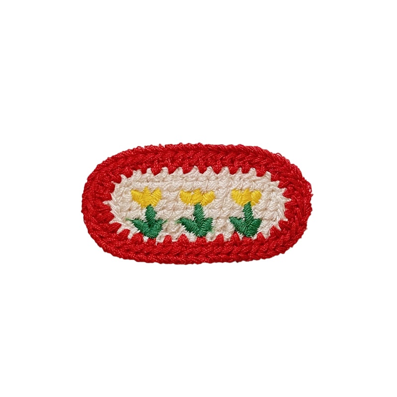 Kẹp Tóc Vải Len Họa Tiết Quả Cherry Dễ Thương Phong Cách Hàn Quốc Cho Nữ