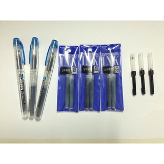 COMBO 3 BÚT MỰC NHẬT PREPPY + 3 VỈ MỰC + 3 PISTON