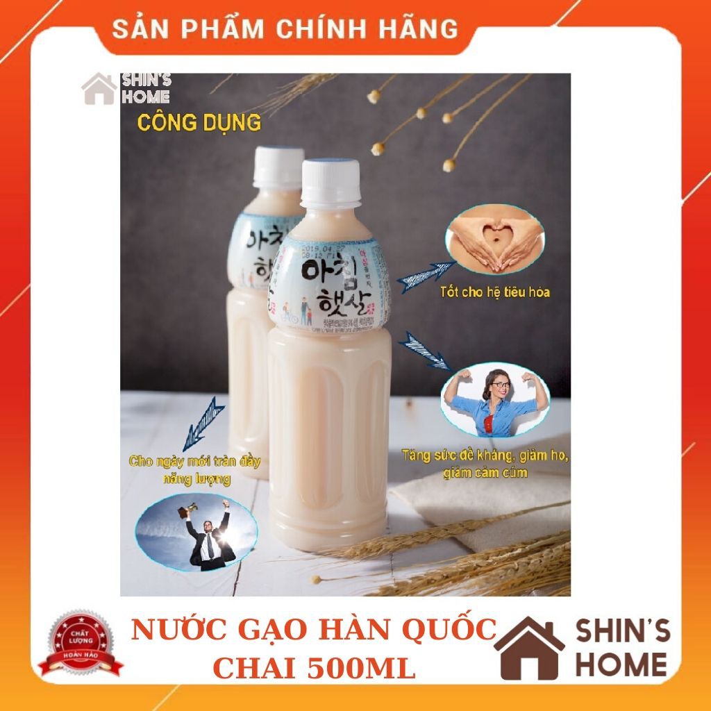 [Nước Gạo Hàn Quốc] 🎁Freeship🎁 Nước Gạo Hàn Quốc Woongjin Thơm Ngon 500ml