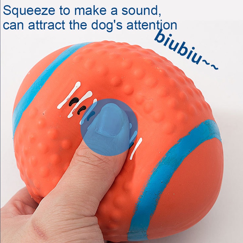 Đồ Chơi Quả Bóng Bầu Dục Đàn Hồi Cho Thú Cưng