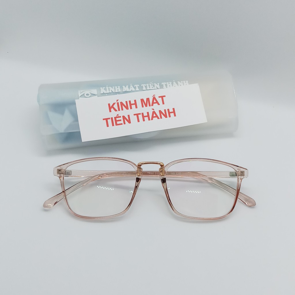 Mắt Kính Trắng Chắn Bụi Nhựa Dẻo Thời Trang HQ Dáng Vuông Bầu V210  - Kính Mắt Tiến Thành