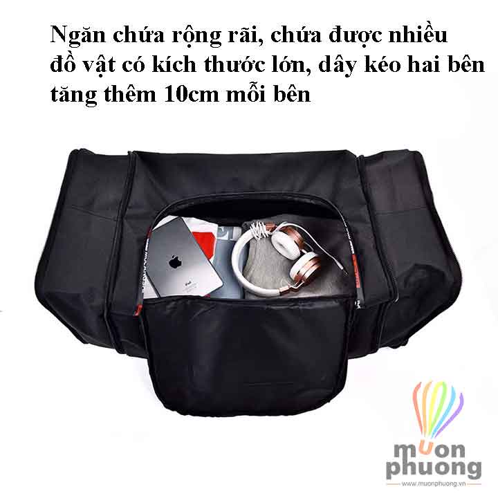 Túi xách hành lý thời trang chống nước tăng size đến 70 lít phù hợp du lịch công tác dài ngày - MUÔN PHƯƠNG SHOP
