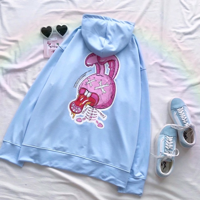 Áo Hoodie Zip WONDER LANDS Tay Dài Ảnh Thật