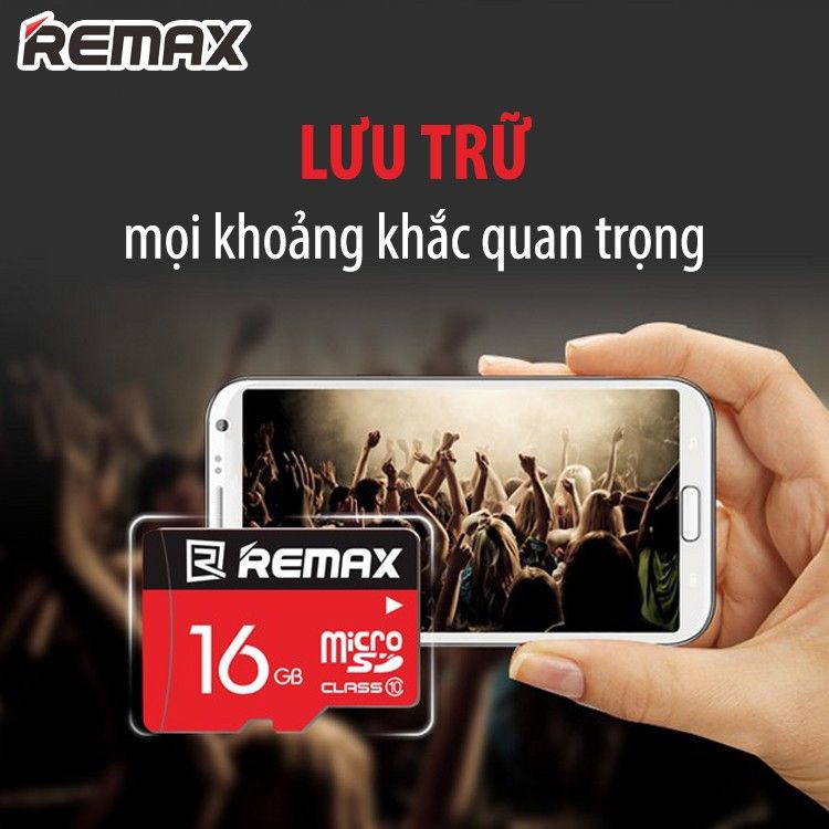 Thẻ nhớ Micro SD Remax 16GB tốc độ Class 10
