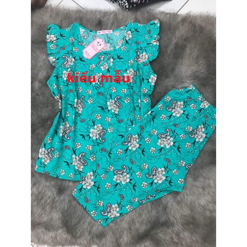 Đồ bộ tole lanh loại 1 cho người lớn quần đùi, lửng, dài từ 45-75kí | BigBuy360 - bigbuy360.vn