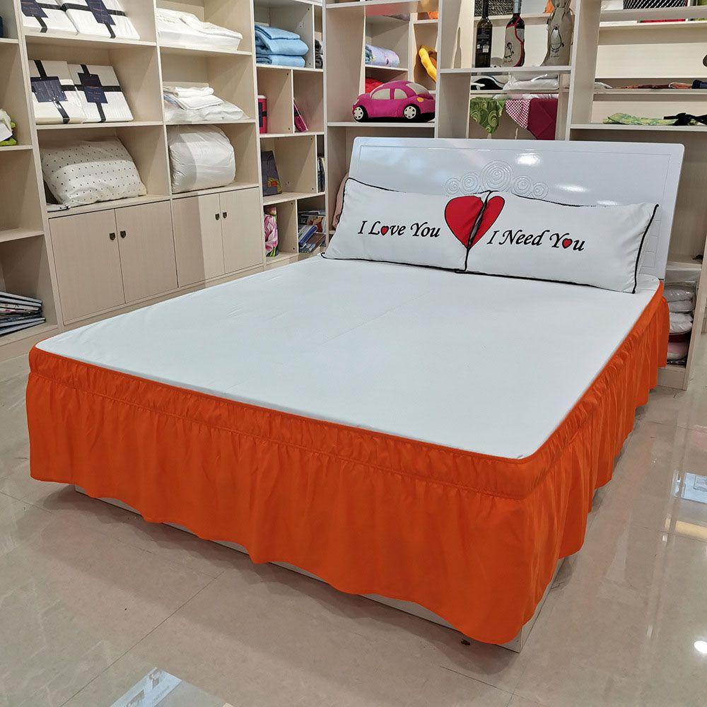 Ga Trải Giường Co Giãn Viền Bèo Mềm Mại Chống Phai Màu Phong Cách Có Thể Tháo Rời