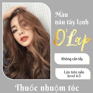 Thuốc nhuộm tóc nâu tây lạnh ánh khói không tẩy tại nhà OLAP OL03