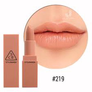 Chuẩn Auth, tem hidden tag- Son thỏi 3CE  Mood Recipe màu 219 Cam Nude
