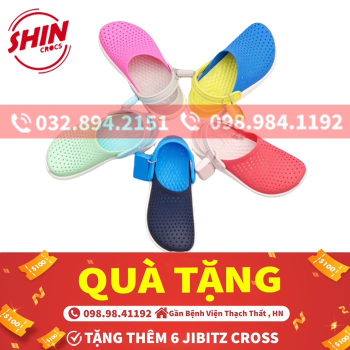 Dép cross cho bé họa tiết sục bít đầu nhiều màu lựa chọn MAICORS2SA tặng thêm 4 sticker cross