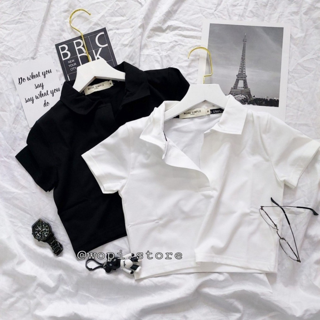 [Mã WASKT410K giảm 10K đơn 50K] Áo Thun CROPTOP CỔ ĐỨC | BigBuy360 - bigbuy360.vn