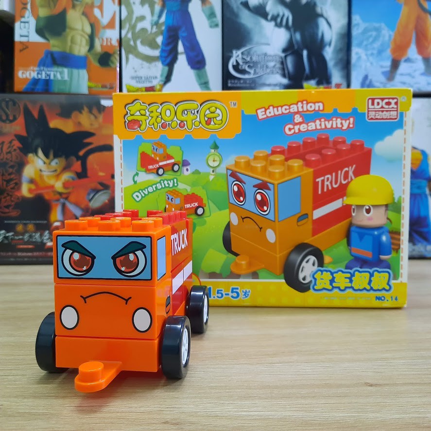 Đồ chơi lắp ghép Chichi land cho trẻ em mô hình xe tảI TRUCK bằng nhựa cao cấp