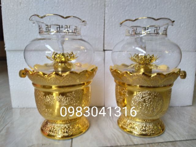 Đèn dầu kim sa thắp dầu thơm lưu ly