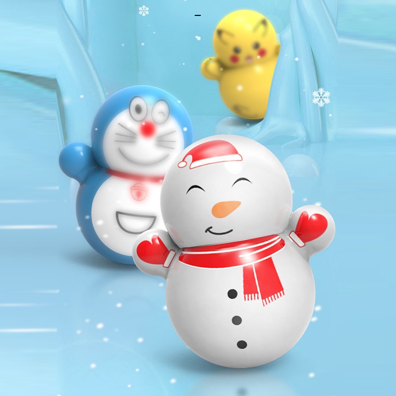 Set 10 Lật đật mini đồ chơi lật đật mini doraemon cho bé cute dễ thương giá rẻ pikachu, minion Pandora112
