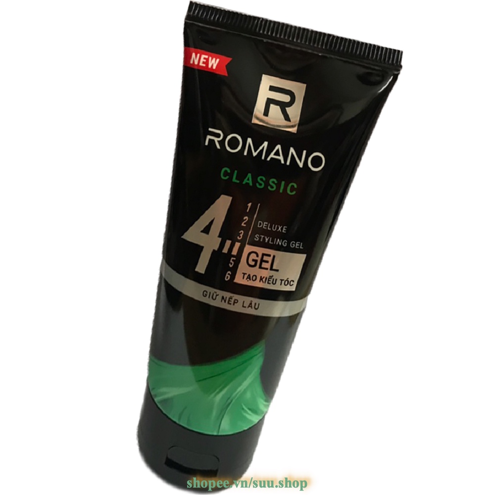 Gel vuốt tóc Romano Classic giữ nếp lâu mềm tóc 150g-Mẫu mới suu.shop cam kết 100% chính hãng