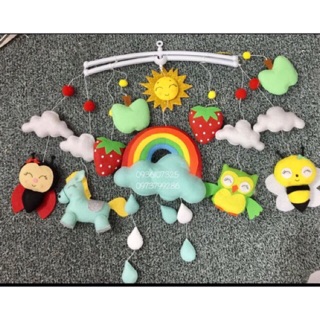 Bộ sản phẩm treo nôi, cũi bằng vải nỉ