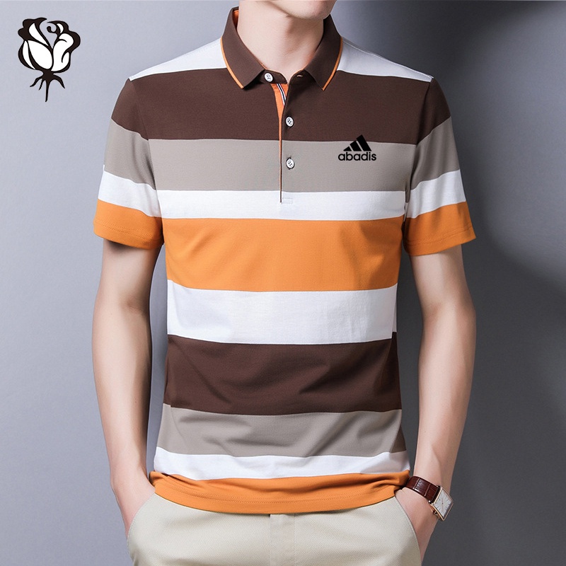 Vận Chuyển Nhanh Áo Sơ Mi Polo Ngắn Tay Nam Áo Phông Cotton Ve Áo Phông Công Sở Giản Dị Áo Sơ Mi Ngắn Tay