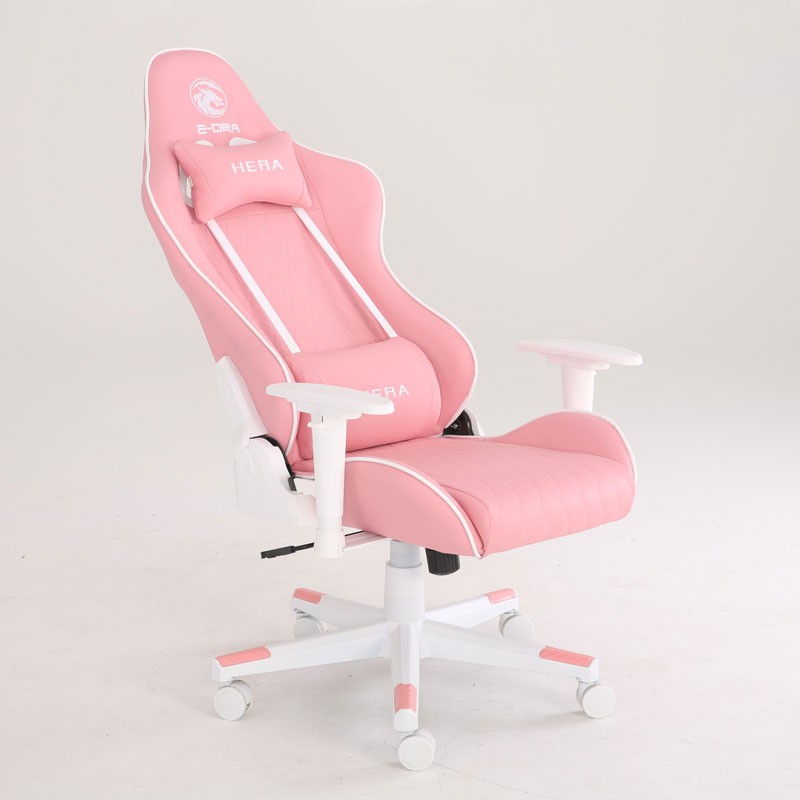 Ghế gaming E-Dra Hera EGC224 Pink White (Hàng chính hãng) Tặng kèm tai nghe EH412Pro