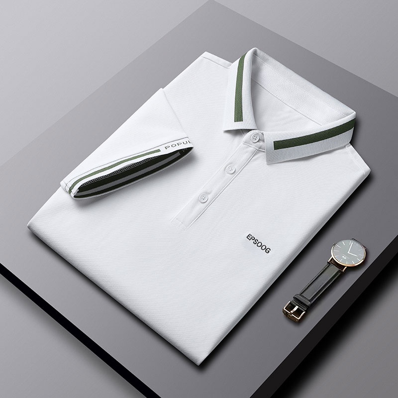 Áo Thun Polo Ngắn Tay Màu Trơn Thời Trang Cho Nam Size M-4XL